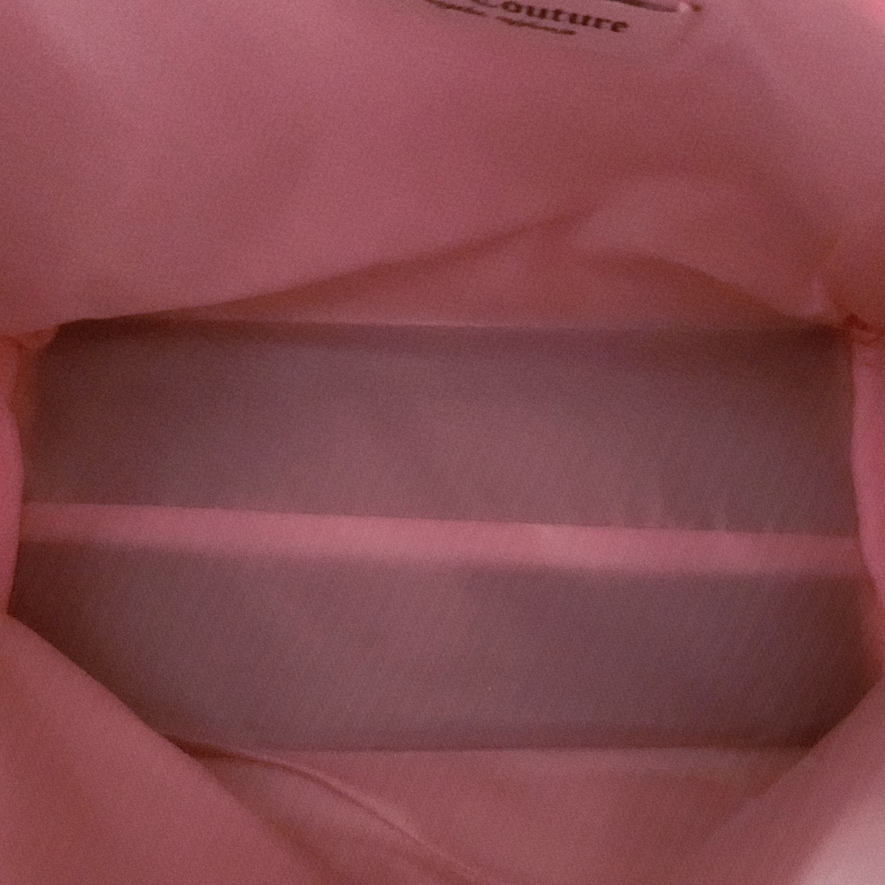 Juicy Couture Womens Pink Velour Large Coametic Bag New - Picture 4 of 5